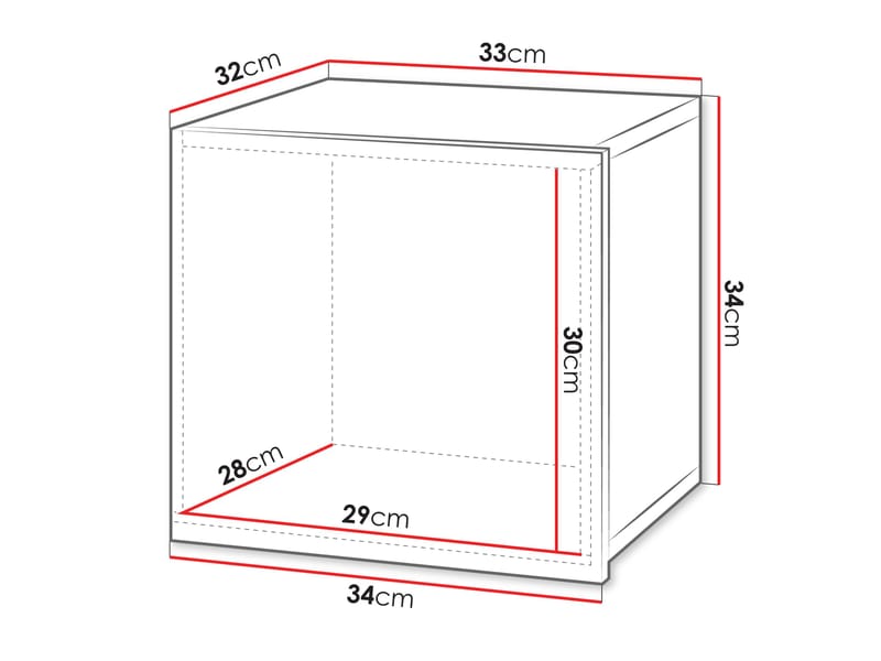 Tessan veggskap 34 cm - brun - Hus & oppussing - Kjøkken & bad - Baderom - Baderomsmøbler & baderomsinnredning - Veggskap & høyskap