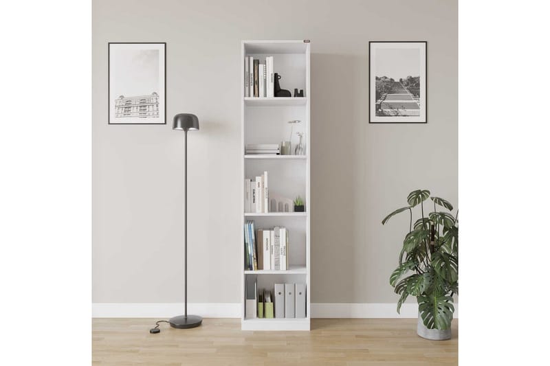 Ticoman Bokhylle 43 cm - Hvit - Oppbevaring - Hyller - Bokhylle