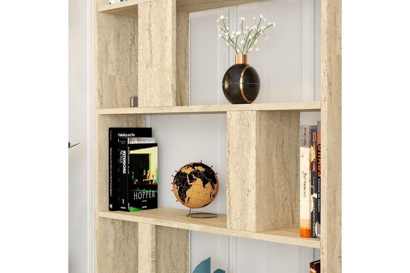 Timiza Bokhylle 90 cm - Beige - Oppbevaring - Hyller - Bokhylle
