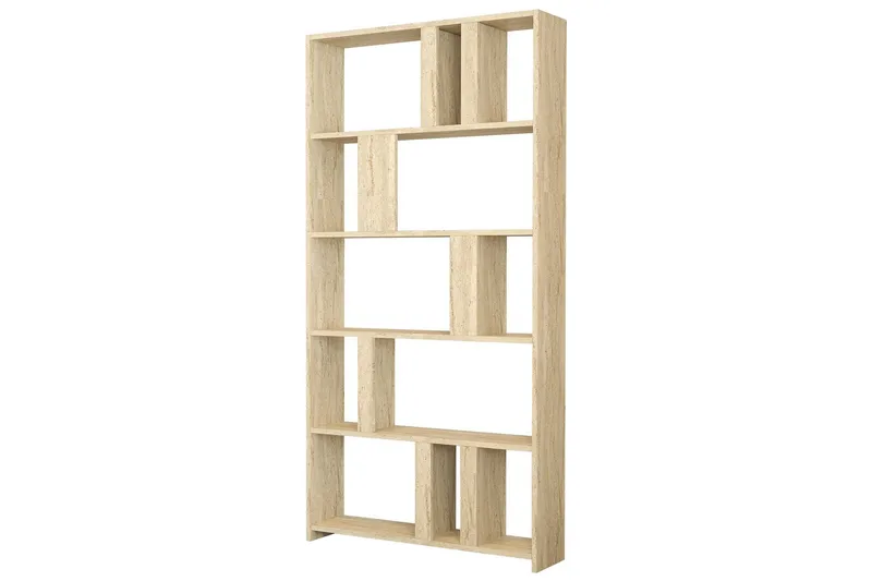 Timiza Bokhylle 90 cm i Eik, Beige