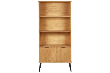 Timmins Bokhylle 90 cm i Furu - Lysebrun - Oppbevaring - Hyller - Bokhylle