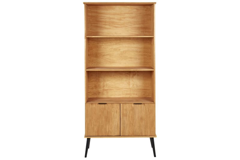 Timmins Bokhylle 90 cm i Furu - Lysebrun - Oppbevaring - Hyller - Bokhylle