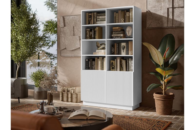 Torvalen Bokhylla 100 cm - Hvit - Oppbevaring - Hyller - Bokhylle