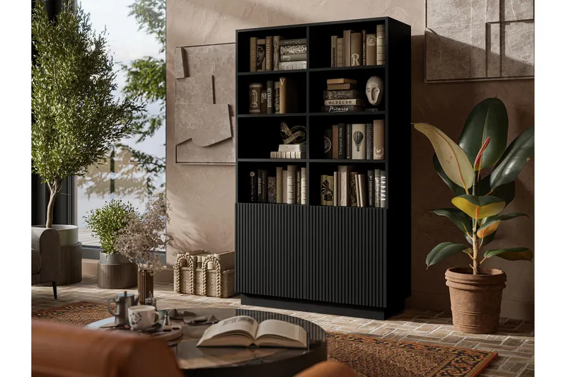 Torvalen Bokhylla 100 cm - Svart - Oppbevaring - Hyller - Bokhylle