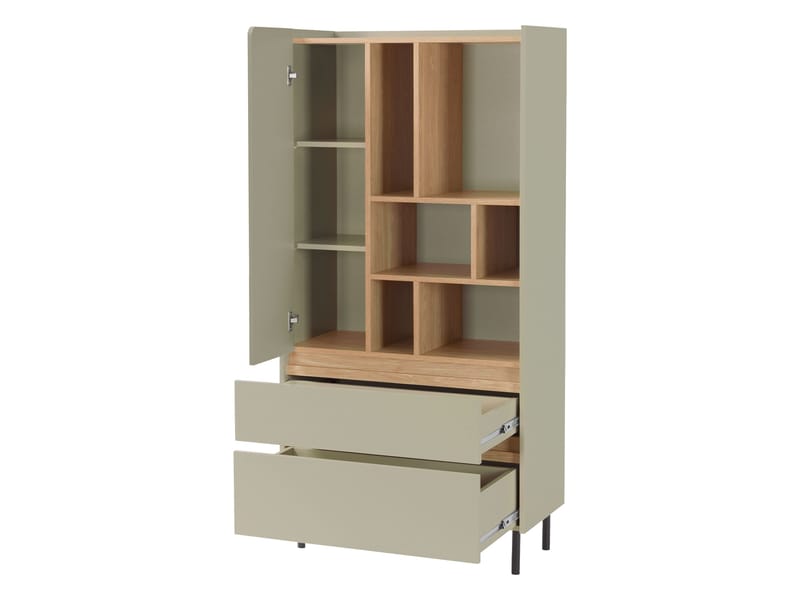 Travic Bokhylle 80 cm i Metall - Greige - Oppbevaring - Hyller - Bokhylle