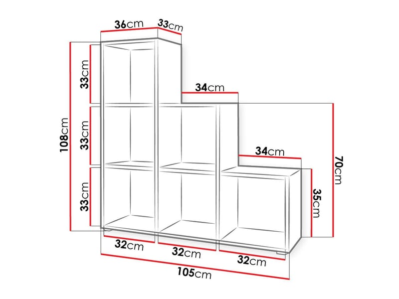 Triorana Hylle 105 cm - beige - Oppbevaring - Hyller - Hylleplan & hyllekonsoll