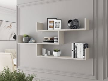 Triorana Vegghylle 119 cm - beige - Oppbevaring - Hyller - Vegghylle