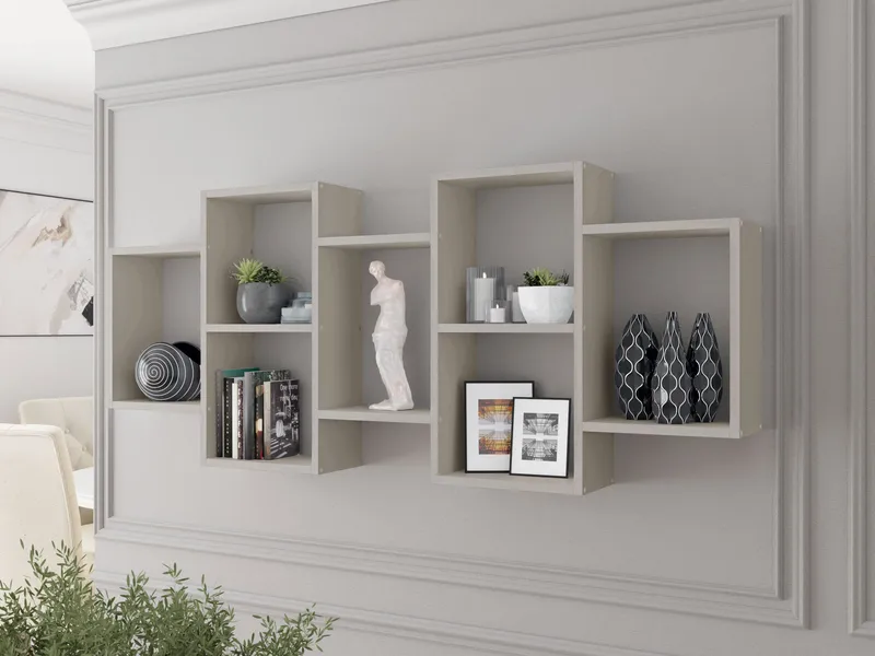 Triorana Vegghylle 161 cm - beige - Oppbevaring - Hyller - Vegghylle