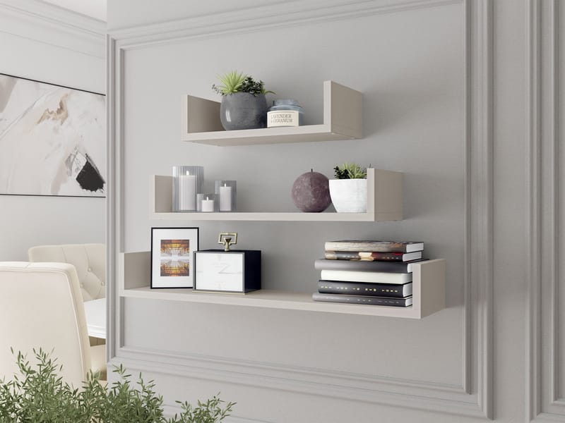 Triorana Vegghylle 80 cm - beige - Oppbevaring - Hyller - Vegghylle