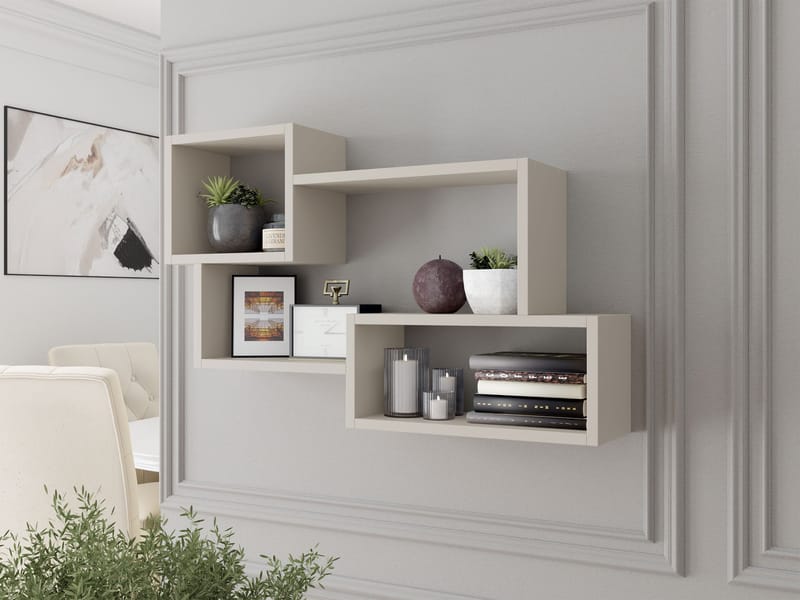 Triorana Vegghylle 87 cm - beige - Oppbevaring - Hyller - Hylleplan & hyllekonsoll