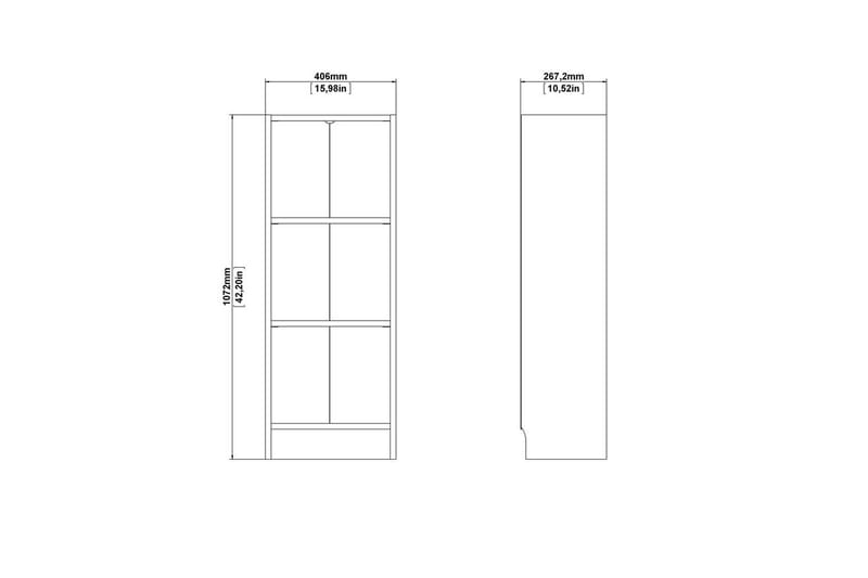 Trysil Bokhylle 40,6 cm - Brun - Oppbevaring - Hyller - Bokhylle