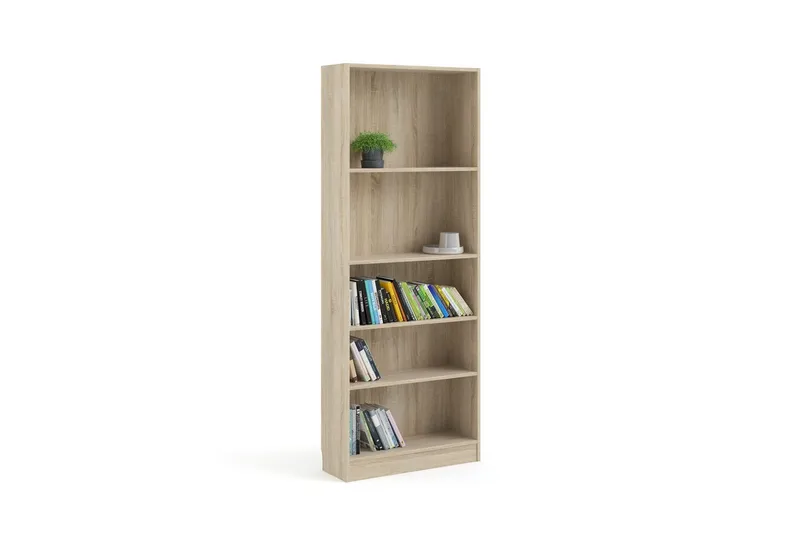 Trysil Bokhylle 79 cm i Eik - Beige - Oppbevaring - Hyller - Bokhylle