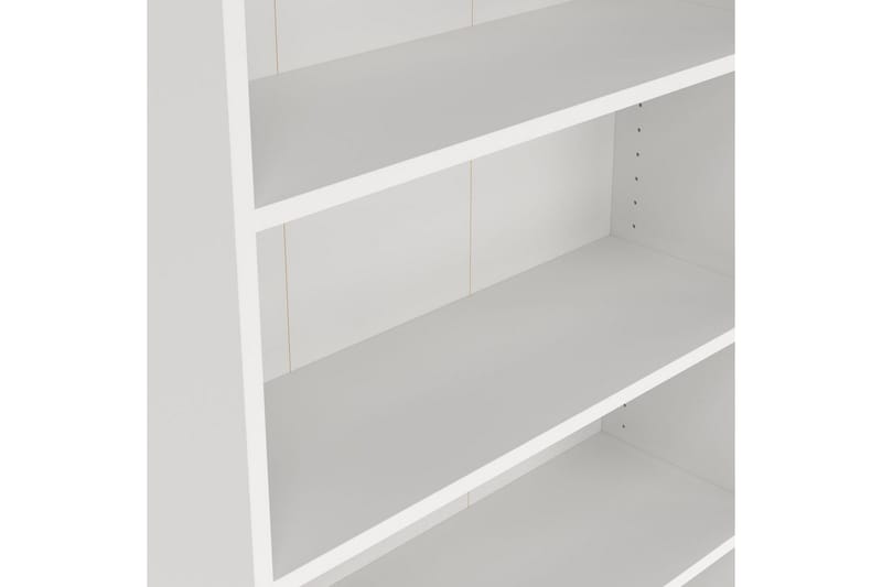 Trysil Bokhylle 79 cm i Malt Tre - Hvit - Oppbevaring - Hyller - Bokhylle