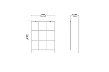 Trysil Bokhylle 79 cm - Natur - Oppbevaring - Hyller - Bokhylle