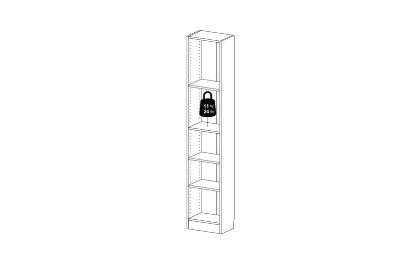 Trysil hylle 40,6x26,75 cm - Eikestruktur - Oppbevaring - Hyller - Bokhylle