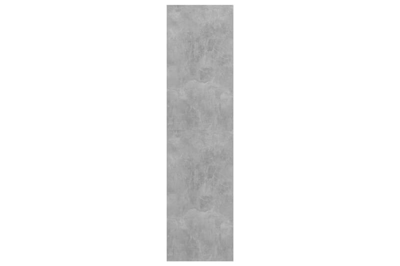 Vegghengt TV-benk betonggrå 37x37x142,5 cm sponplate - Grå - Oppbevaring - Hyller - Bokhylle