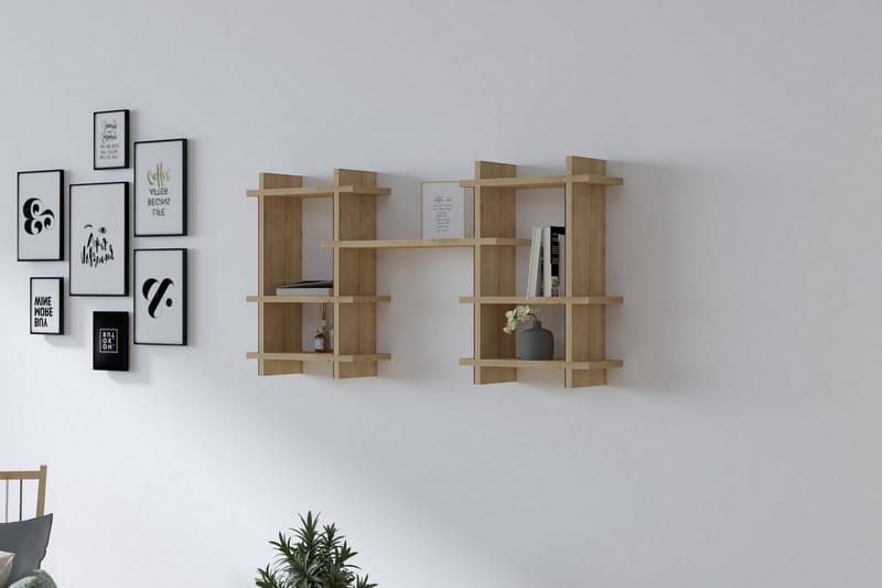 Andifli Vegghylle 117x60 cm - Blå - Oppbevaring - Hyller - Vegghylle