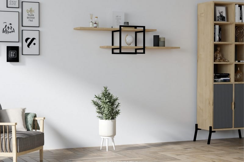 Andifli Vegghylle 120x30 cm - Blå - Oppbevaring - Hyller - Vegghylle