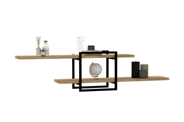 Andifli Vegghylle 120x30 cm - Blå - Oppbevaring - Hyller - Vegghylle