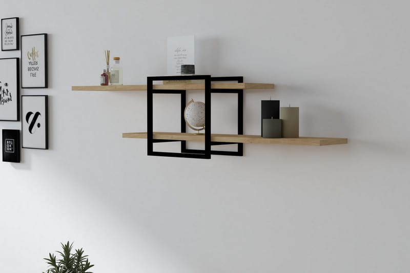 Andifli Vegghylle 120x30 cm - Blå - Oppbevaring - Hyller - Vegghylle