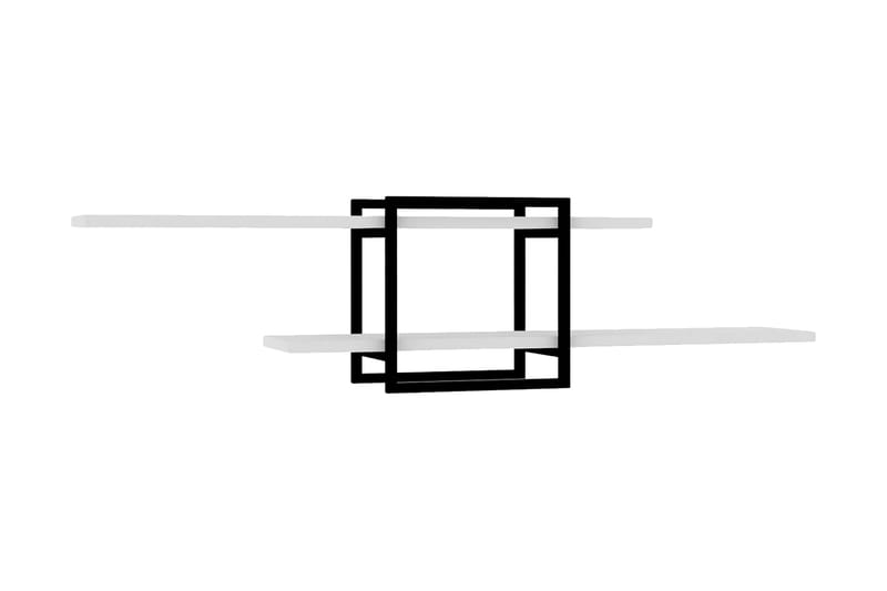 Andifli Vegghylle 120x30 cm - Hvit - Oppbevaring - Hyller - Vegghylle
