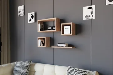 Andifli Vegghylle 40x44 cm - Grønn - Oppbevaring - Hyller - Vegghylle