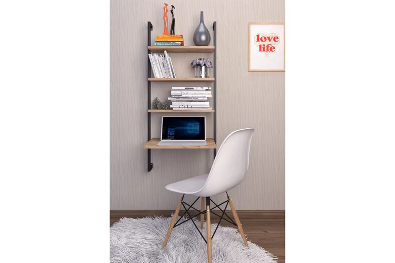 Andifli Vegghylle 49x120 cm, Brun