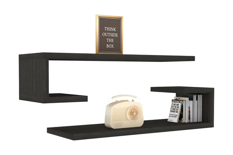 Andifli Vegghylle 60x15 cm - Brun - Oppbevaring - Hyller - Vegghylle