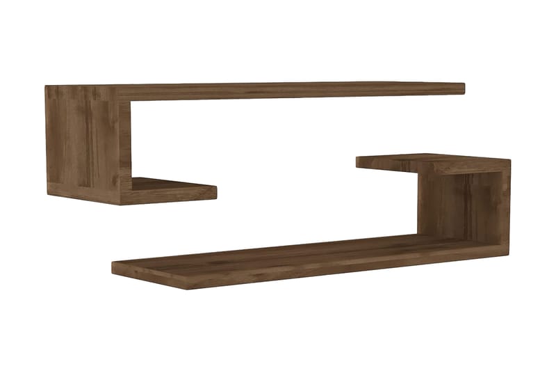 Andifli Vegghylle 60x15 cm - Brun - Oppbevaring - Hyller - Vegghylle