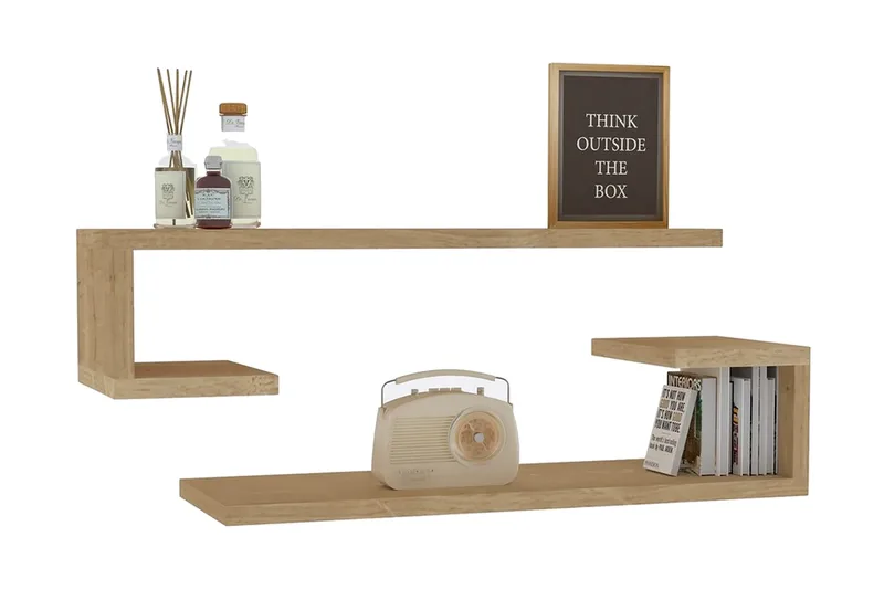 Andifli Vegghylle 60x15 cm - Grønn - Oppbevaring - Hyller - Vegghylle