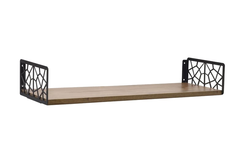 Andifli Vegghylle 60x20 cm - Brun - Oppbevaring - Hyller - Vegghylle