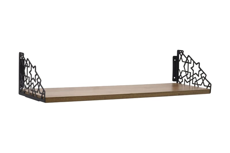 Andifli Vegghylle 60x20 cm - Brun - Oppbevaring - Hyller - Vegghylle