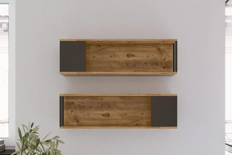 Aobrey Vegghylle 22x100 cm - Natur - Oppbevaring - Hyller - Vegghylle