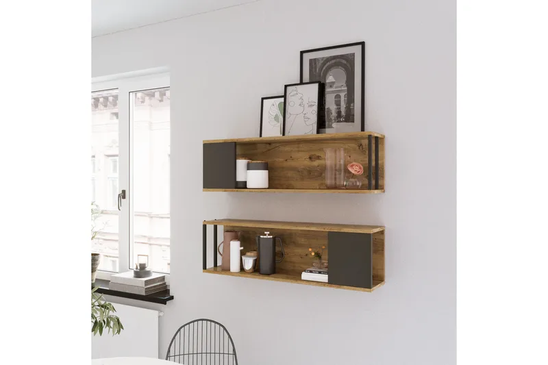 Aobrey Vegghylle 22x100 cm - Natur - Oppbevaring - Hyller - Vegghylle