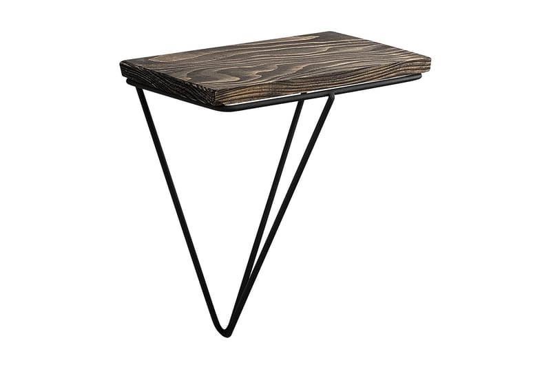 Arsenal Vegghylle 15x27 cm - Svart / Valnøtt - Oppbevaring - Hyller - Vegghylle