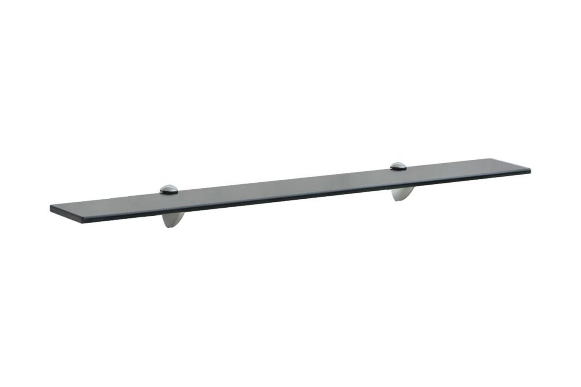 Ashling Glasshylle Svevende 80x20 cm - Svart - Oppbevaring - Hyller - Vegghylle