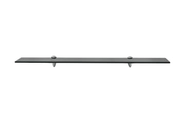 Ashling Glasshylle Svevende 80x20 cm - Svart - Oppbevaring - Hyller - Vegghylle