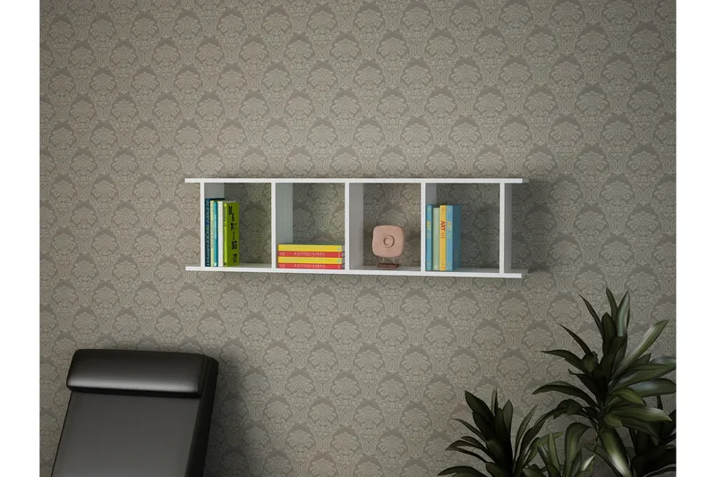 Asillane Vegghylle 4 Fack - Oppbevaring - Hyller - Vegghylle