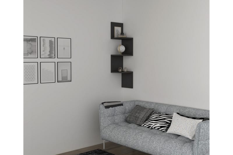 Baghana Vegghylle 25x25 cm, Antrasitt