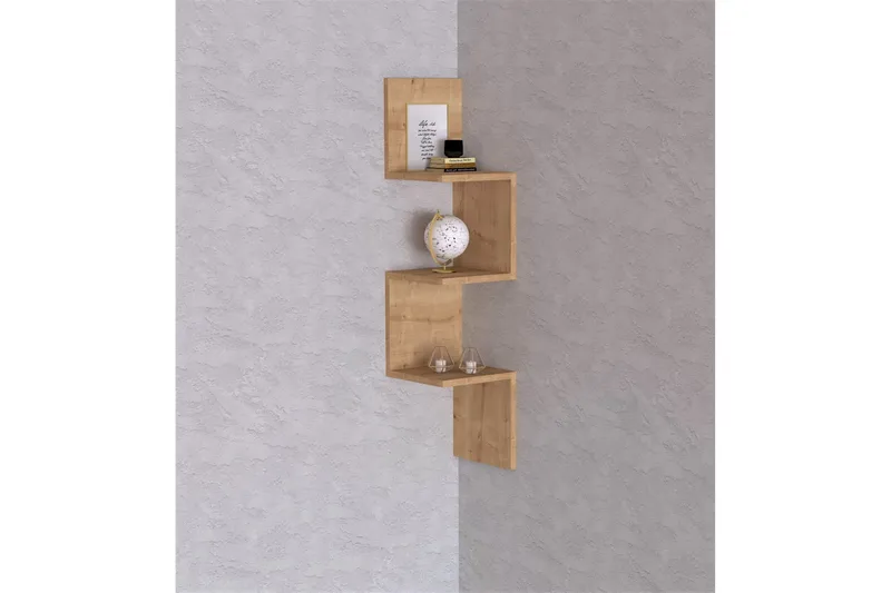 Baghana Vegghylle 25x25 cm - Brun - Oppbevaring - Hyller - Vegghylle