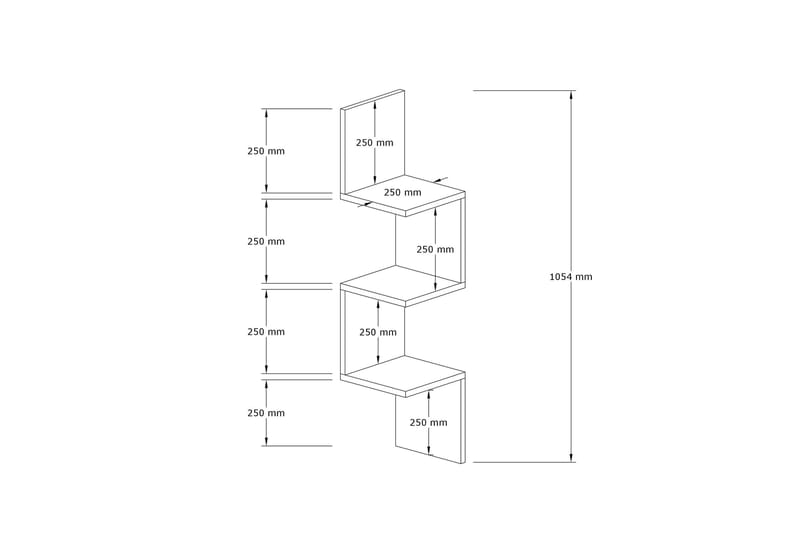 Baghana Vegghylle 25x25 cm - Natur - Oppbevaring - Hyller - Vegghylle