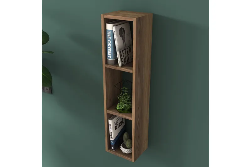 Bennerto Vegghylle 19x22 cm - Valnøtt - Oppbevaring - Hyller - Vegghylle