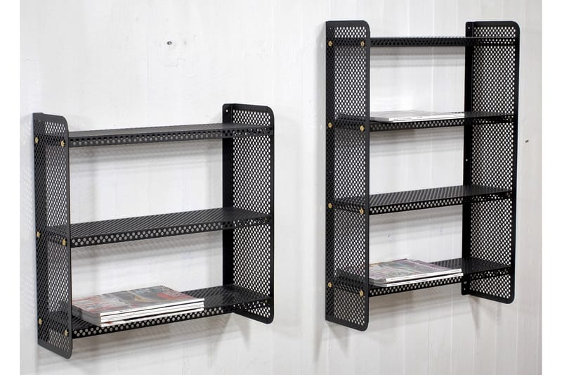 Biba Hylle 60 cm 3 Hylleplan - Svart - Oppbevaring - Hyller - Vegghylle