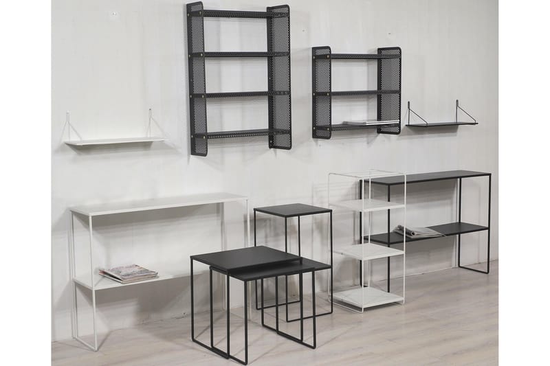 Biba Hylle 60 cm 3 Hylleplan - Svart - Oppbevaring - Hyller - Vegghylle