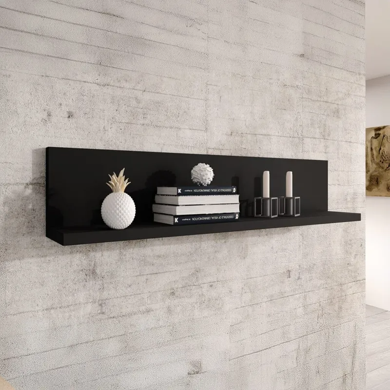 Vegghylle Bota - Svart supermatt - Oppbevaring - Hyller - Vegghylle