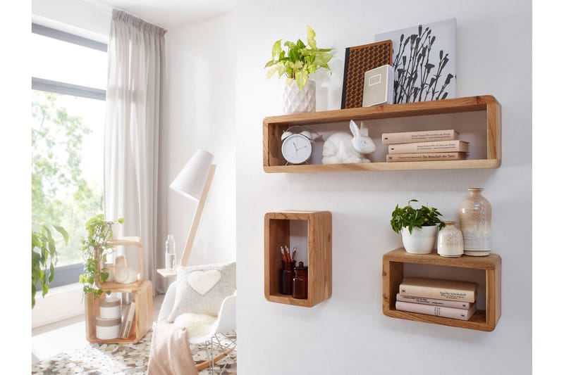 Brinius Vegghylle 3-pk - Brun - Oppbevaring - Hyller - Vegghylle