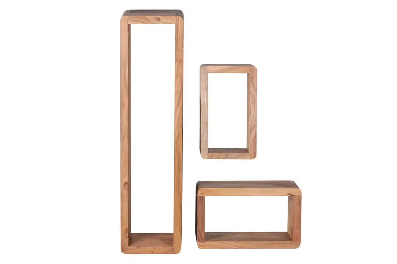 Brinius Vegghylle 3-pk - Brun - Oppbevaring - Hyller - Vegghylle