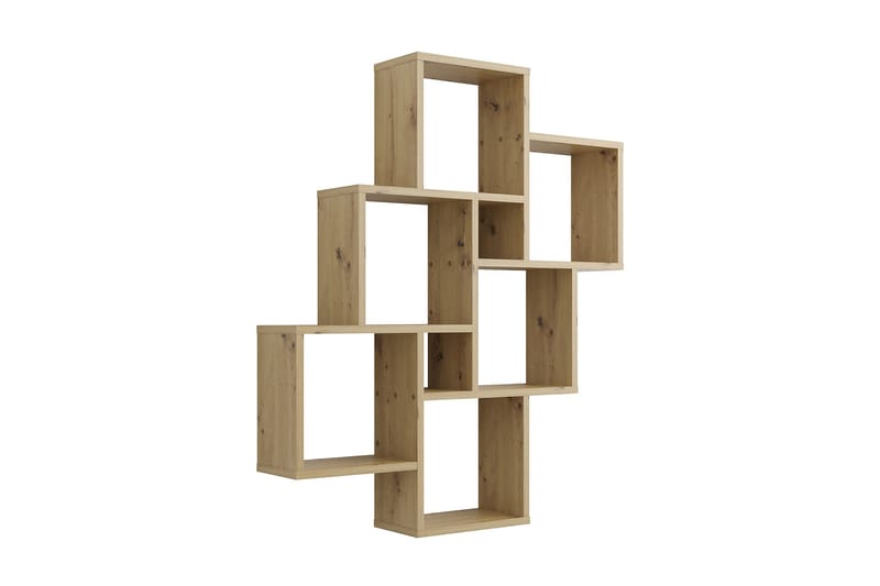 Brishana Vegghylle 81 cm - Lysebrun - Oppbevaring - Hyller - Vegghylle