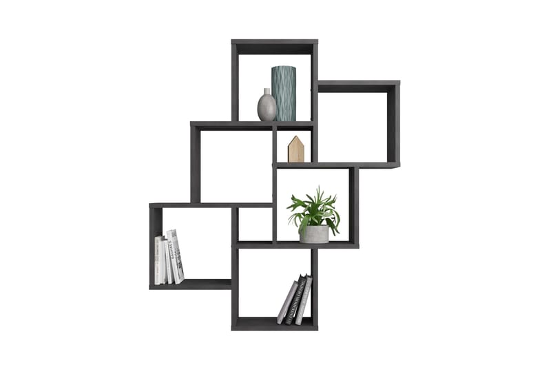 Brishana Vegghylle 81 cm - Svart - Oppbevaring - Hyller - Vegghylle