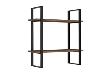Budanello Vegghylle 70x22 cm 2 Hyller - Brun - Oppbevaring - Hyller - Vegghylle